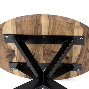 Beatrice Round Walnut Coffee Table