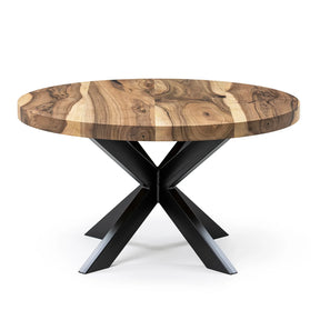 Beatrice Round Walnut Coffee Table