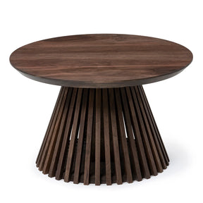 Vivien Round Coffee Table in Dark Walnut
