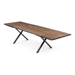 Eva Extendable Dining Table in Chocolate Oak