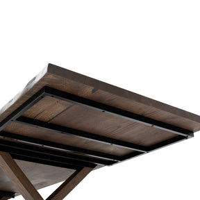 Eva Extendable Dining Table in Chocolate Oak