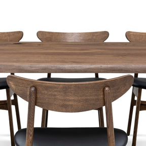 Eva Extendable Dining Table in Chocolate Oak