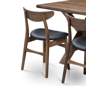 Eva Extendable Dining Table in Chocolate Oak