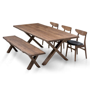 Eva Extendable Dining Table in Chocolate Oak
