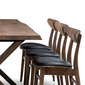 Eva Extendable Dining Table in Chocolate Oak