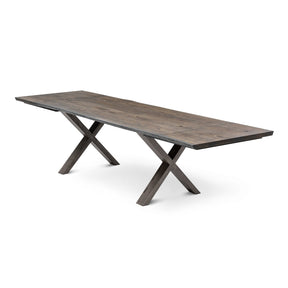 Eva Extendable Dining Table in Charcoal Oak