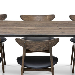 Eva Extendable Dining Table in Charcoal Oak
