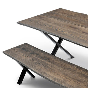 Eva Extendable Dining Table in Charcoal Oak