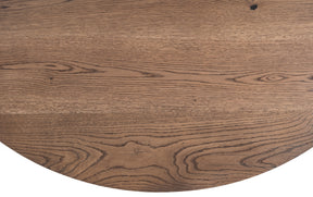 Beatrice Round Extendable Dining Table in Dark Oak