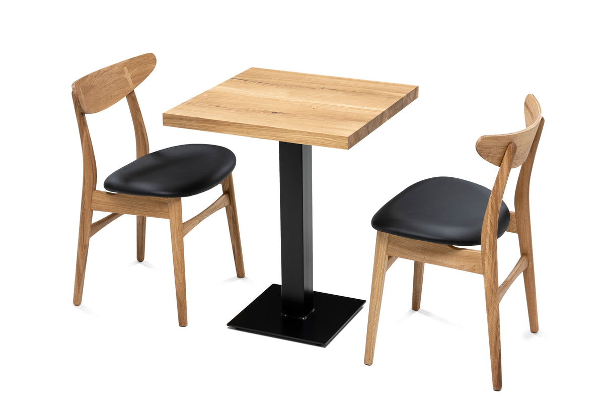 Square Oak Cafe Table