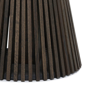 Vivien Round Extendable Dining Table in Charcoal Oak