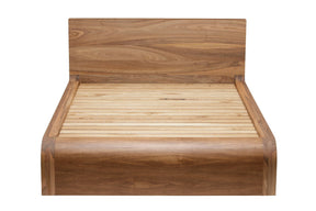 Emma Walnut Wood Bed
