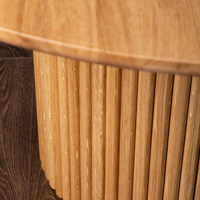 Chiara Extendable Oak Veneer Dining Table 120 cm