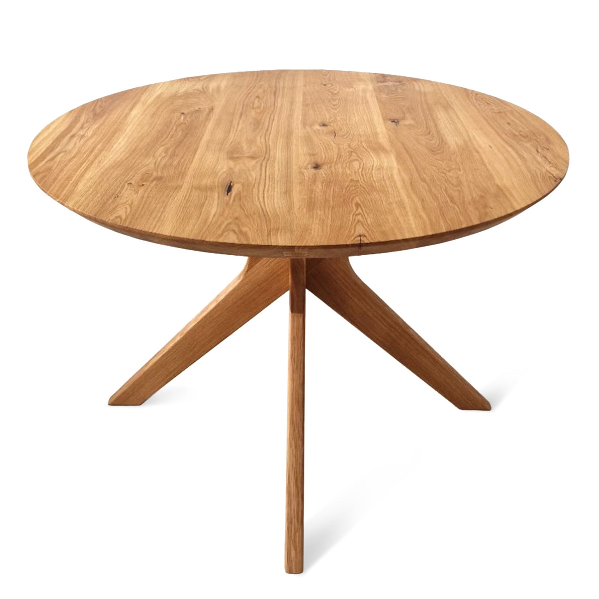 Bibi Extendable Round Dining Table in Solid Oak