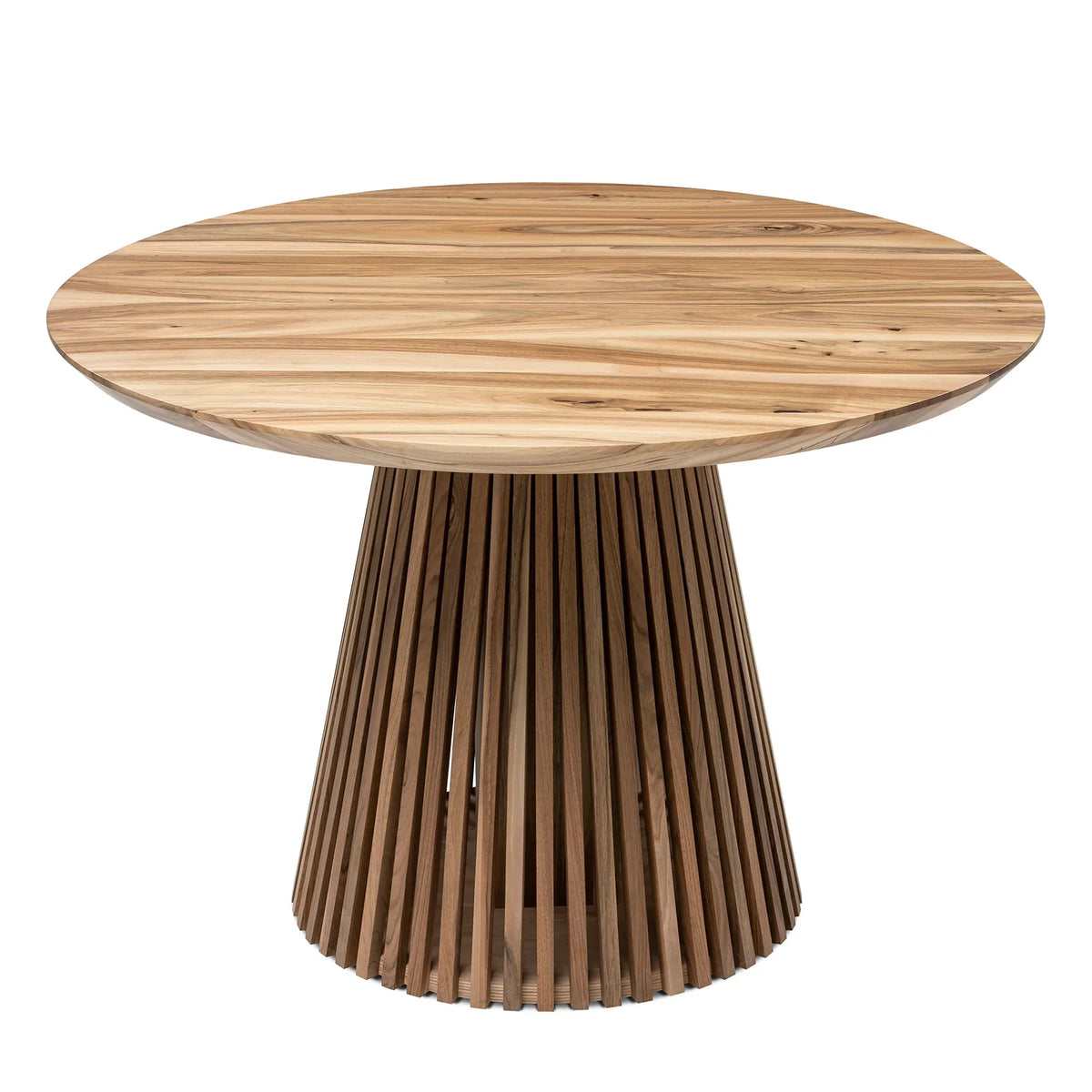 Vivien Round Extendable Dining Table in Solid Walnut